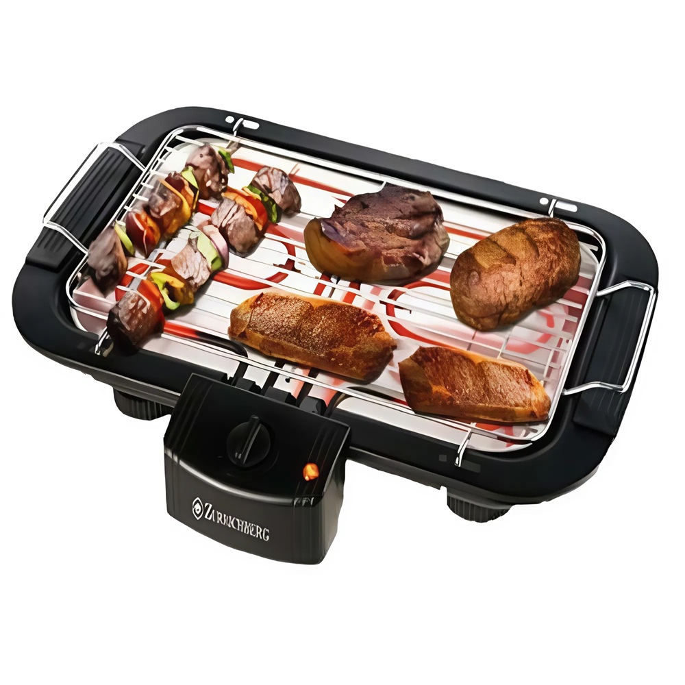 Zurrichberg_2000W_elektromos_grill_és_barbecue_sütő_gyors_és_füstmentes_grillezés_(BBA)
