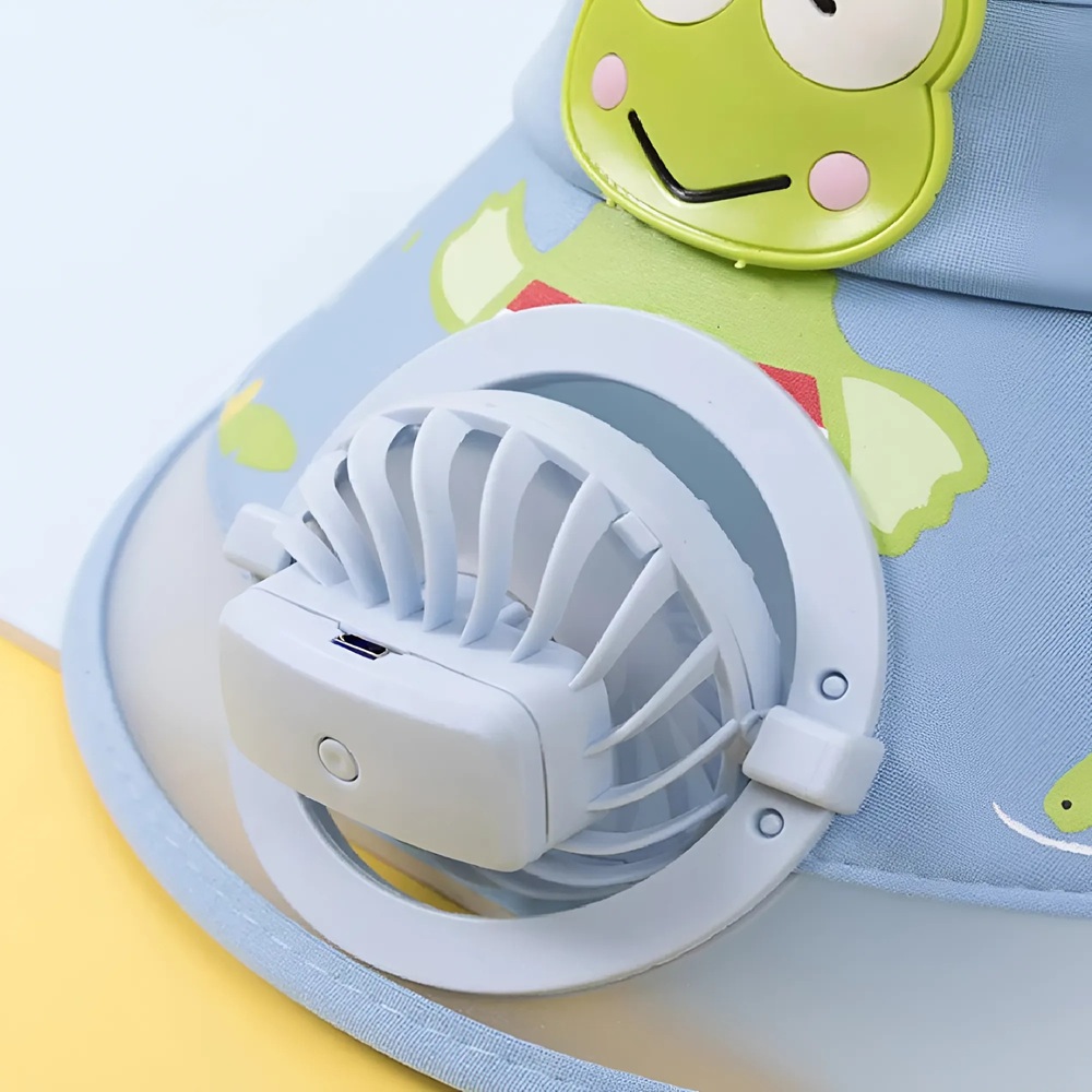 Békás_gyerek_napvédő_sapka_beépített_ventilátorral_3_sebességes,_extra_széles_karimával5