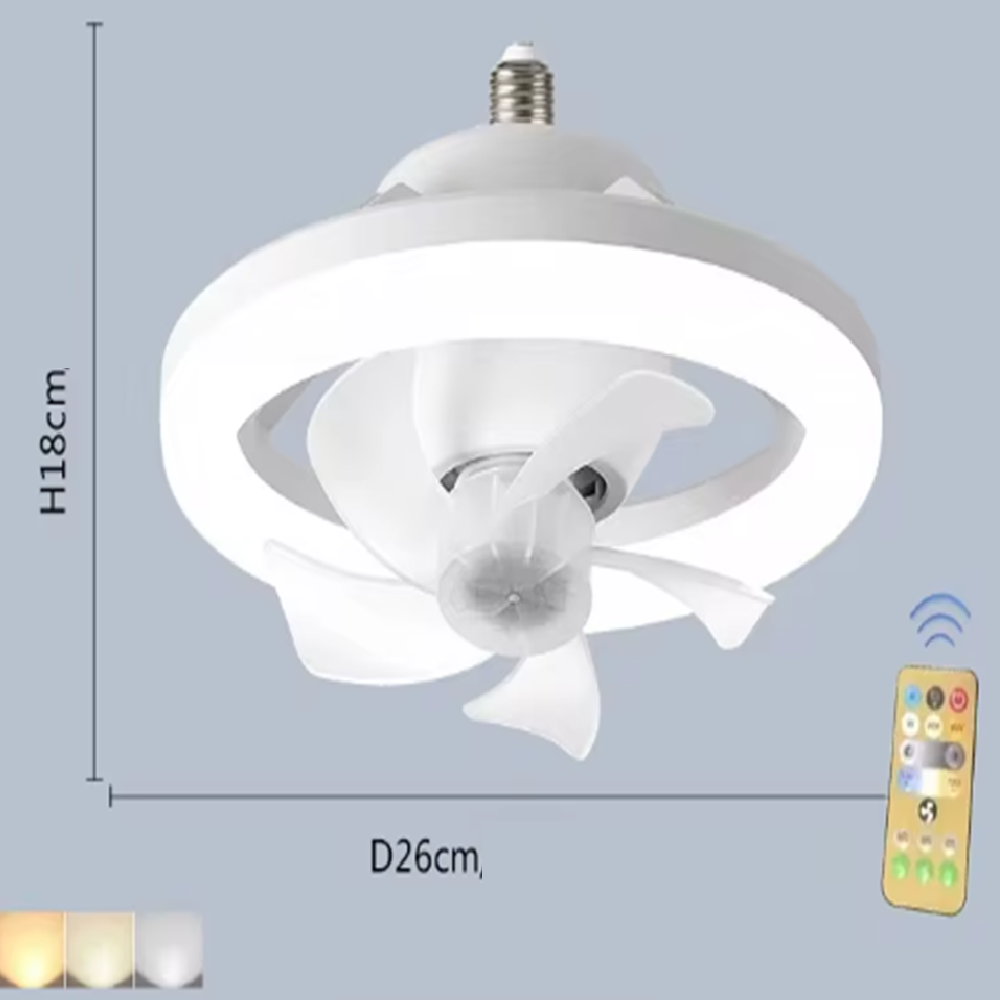 LED_mennyezeti_ventilátor_26_cm,_E27_foglalat,_távirányítóval,_3_sebesség_fokozattal,_360°_os_forgás_48W6