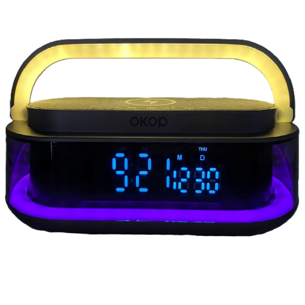 OKOP_intelligens_töltőállomás_bluetooth_hangszóróval,_Qi_kompatibilis,_FM_rádió,_SD_lejátszó_és_RGB_LED_kijelző13
