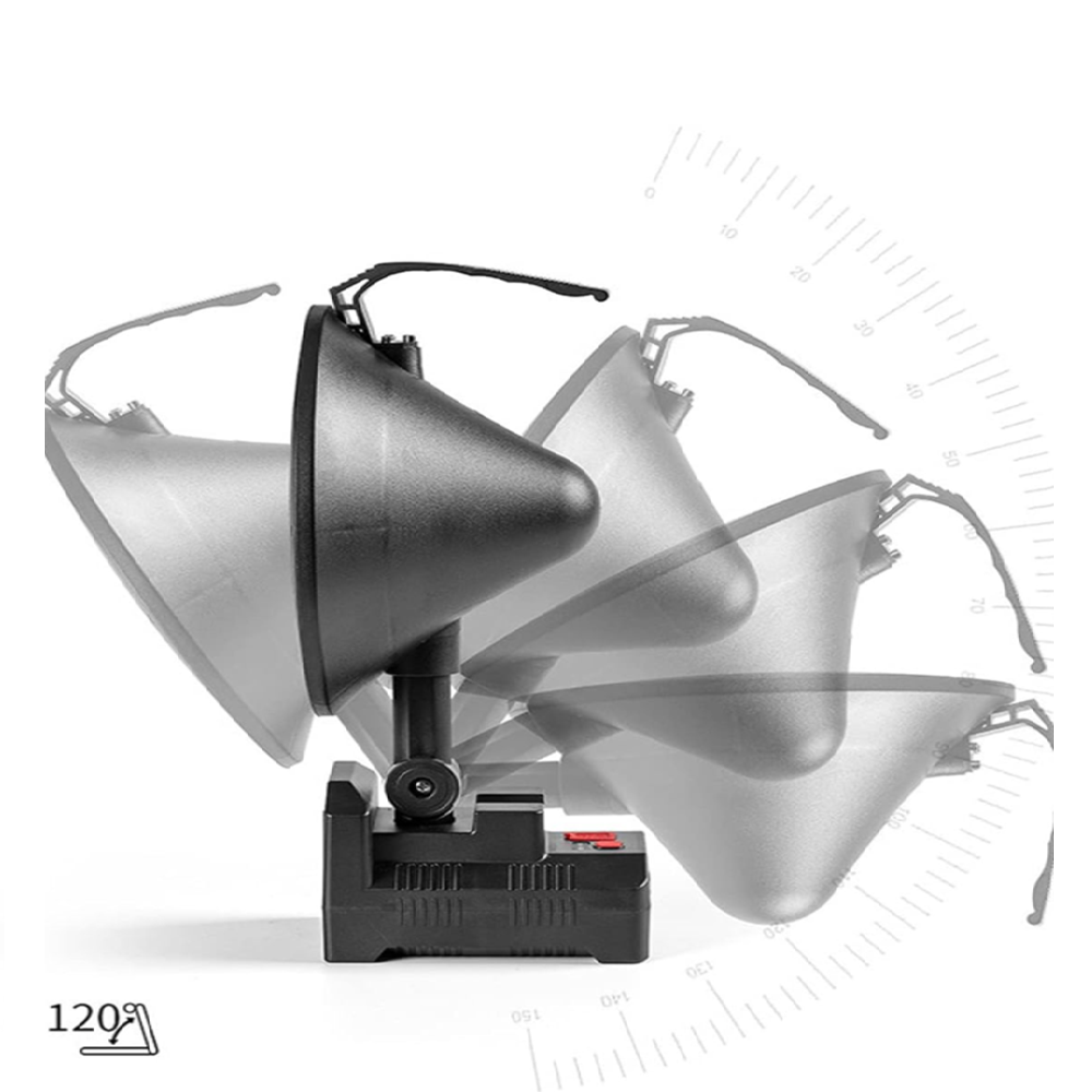 Hordozható, ultra erős, vízálló, hordozható kézilámpa 192 LED- állítható világítású keresőlámpa W872A7