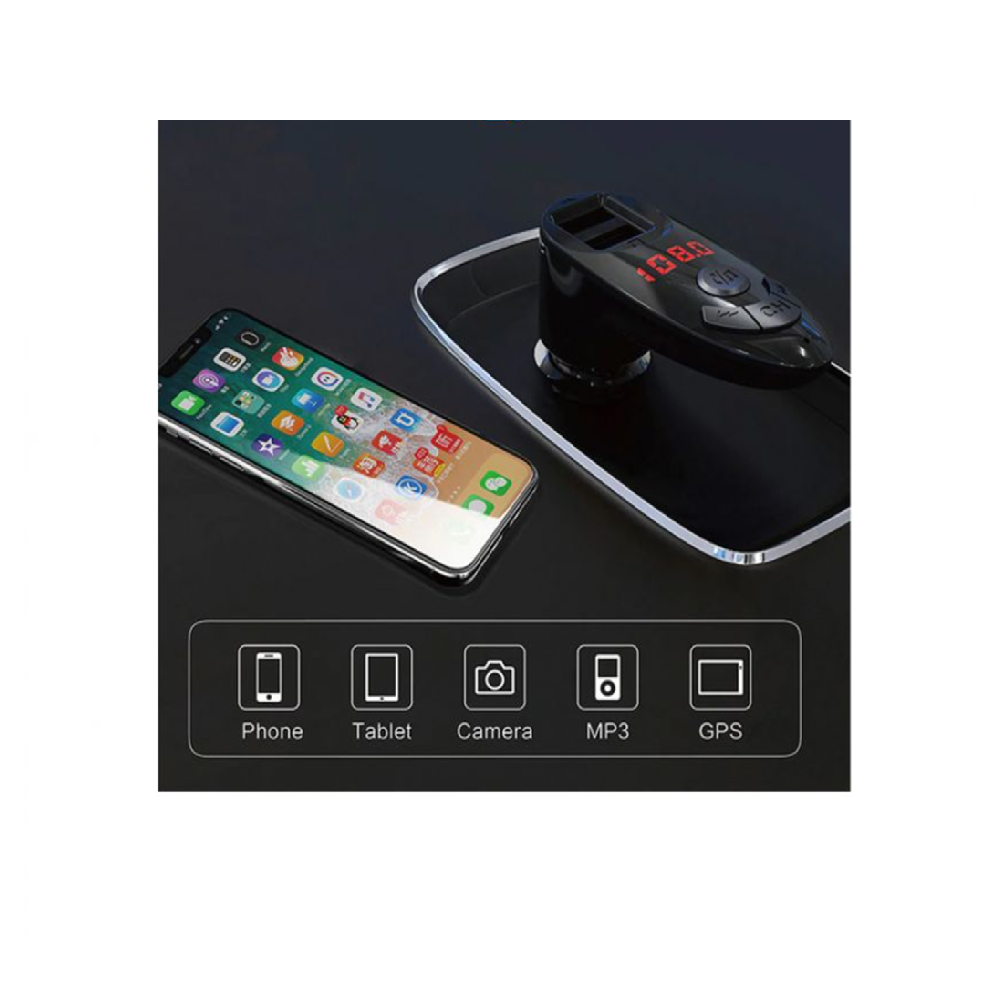 C8_prémium_Bluetooth_5.0_autós_FM_transmitter_kihangosító_MP3_lejátszó_távirányítóval_és_2_USB_porttal_BBV5