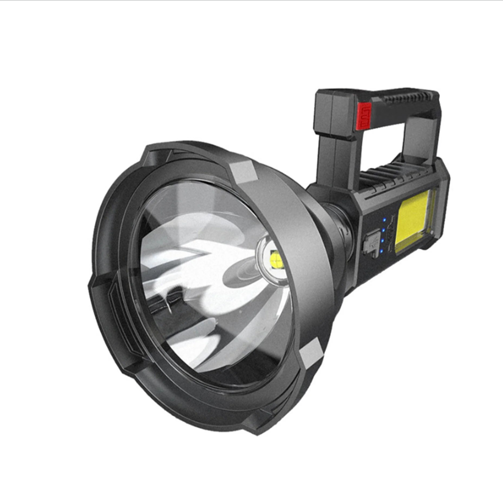 Hordozható_fekete_zseblámpa_USB_töltéssel_energiatakarékos_LED_fényforrás_töltöttségjelzővel_TY-839_BBJH1