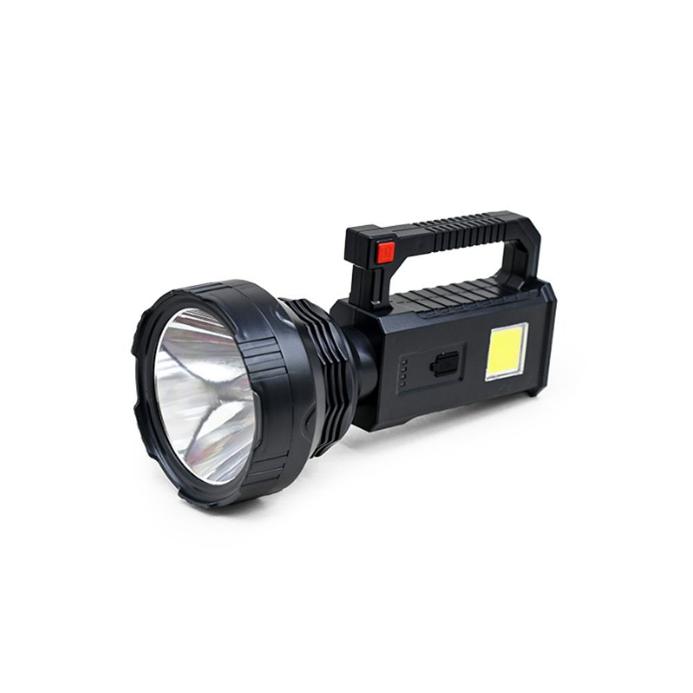 Hordozható_fekete_zseblámpa_USB_töltéssel_energiatakarékos_LED_fényforrás_töltöttségjelzővel_TY-839_BBJH2