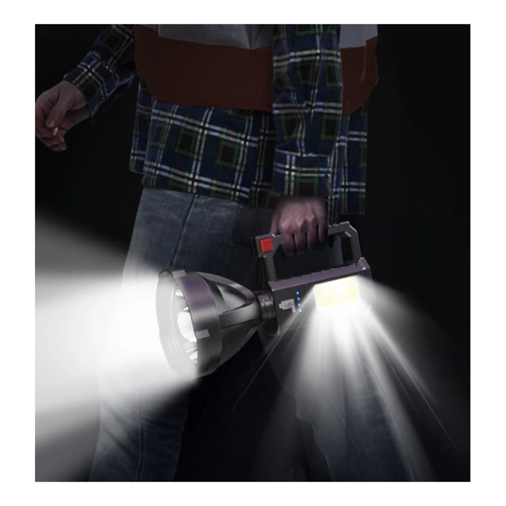 Hordozható_fekete_zseblámpa_USB_töltéssel_energiatakarékos_LED_fényforrás_töltöttségjelzővel_TY-839_BBJH3