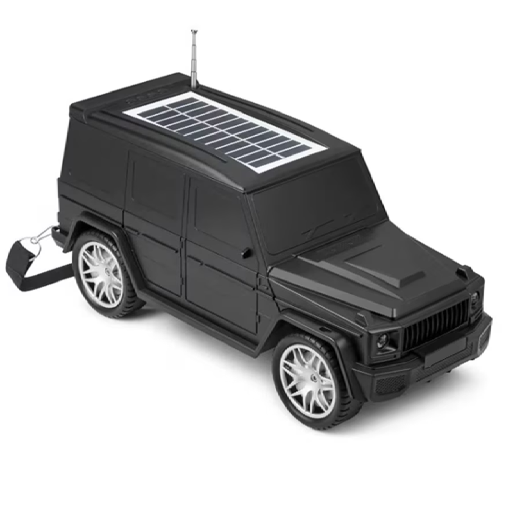 Vezeték nélküli sumker Mercedes G63 napelemes Bluetooth autós hangszóró LED lámpával – HF-F88 (BBD)