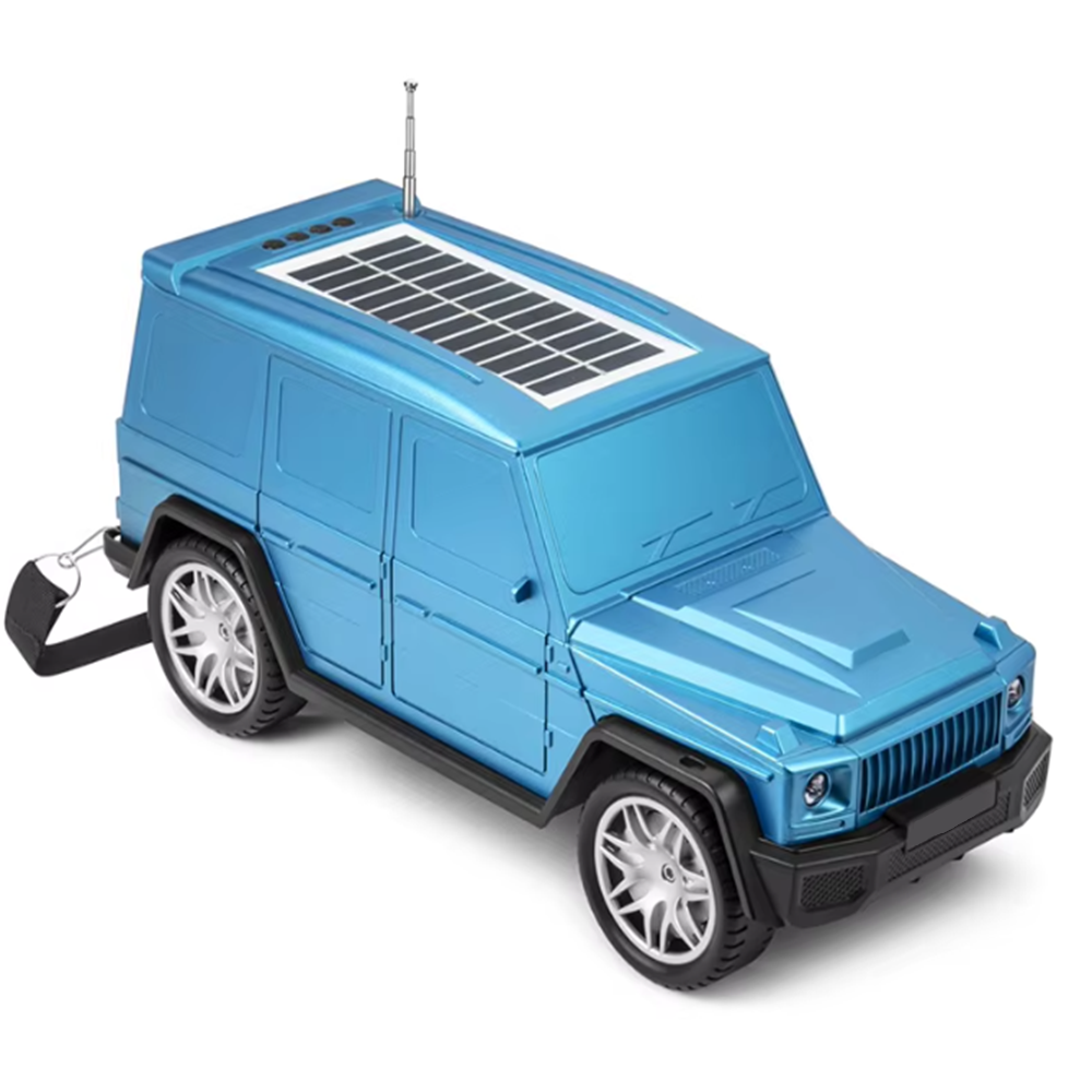 Vezeték nélküli sumker Mercedes G63 napelemes Bluetooth autós hangszóró LED lámpával – HF-F88 (BBD)3