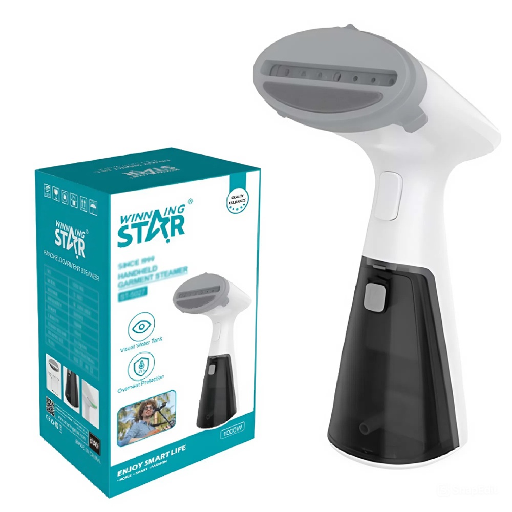 Winning Star 1000W hordozható kézi ruhagőzölő – gyors felmelegedésű, elektromos gőzölő ruhákhoz ST-5027 (BBD)6