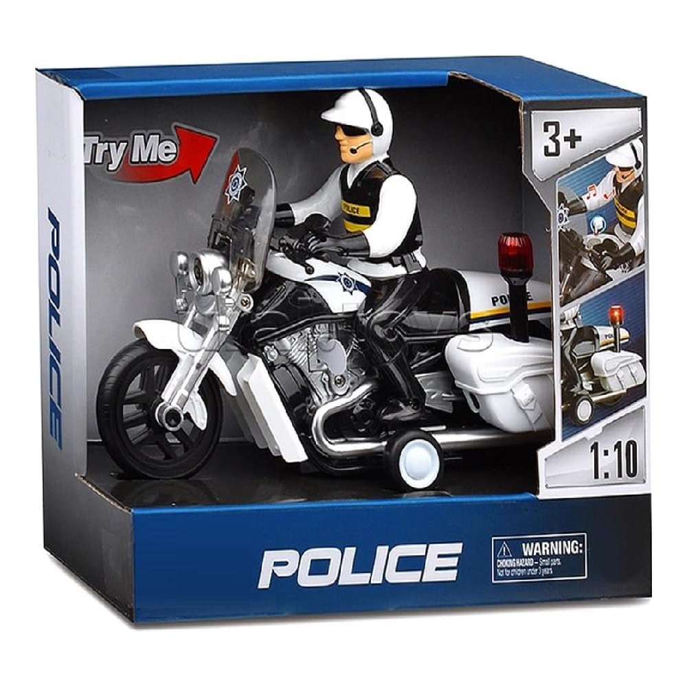 Rendőrségi játék motorkerékpár – 23 cm-es motor fény- és hangeffektekkel, realisztikus rendőr jármű gyerekeknek WY430A (BBJ)1