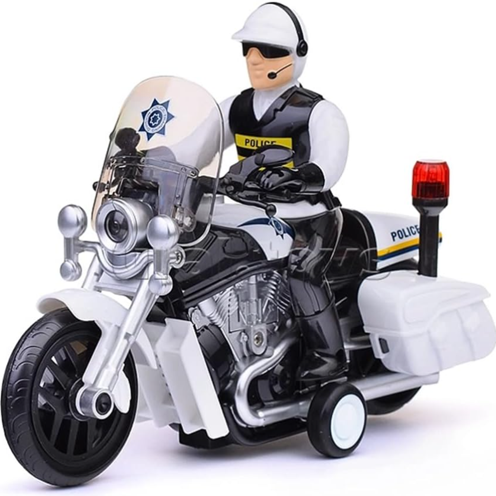 Rendőrségi játék motorkerékpár – 23 cm-es motor fény- és hangeffektekkel, realisztikus rendőr jármű gyerekeknek WY430A (BBJ)5