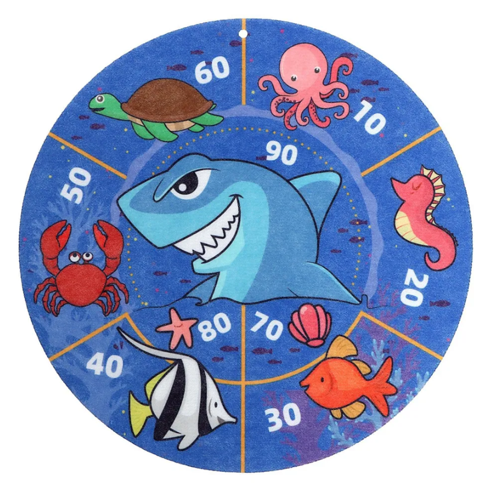 Shark attack – ragadós golyós célbalövő játék gyerekeknek darts táblával, beltéri szórakozáshoz (BBJ)1