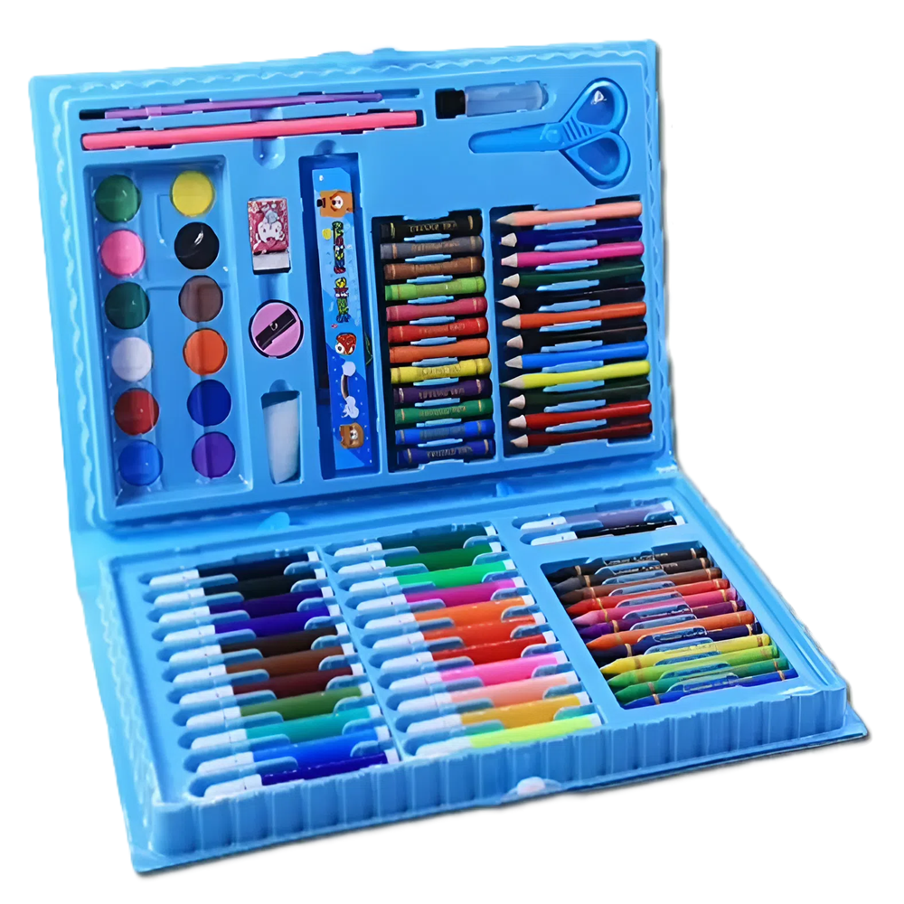 86 részes kreatív festő színező rajzkészlet – kék (BBJ)