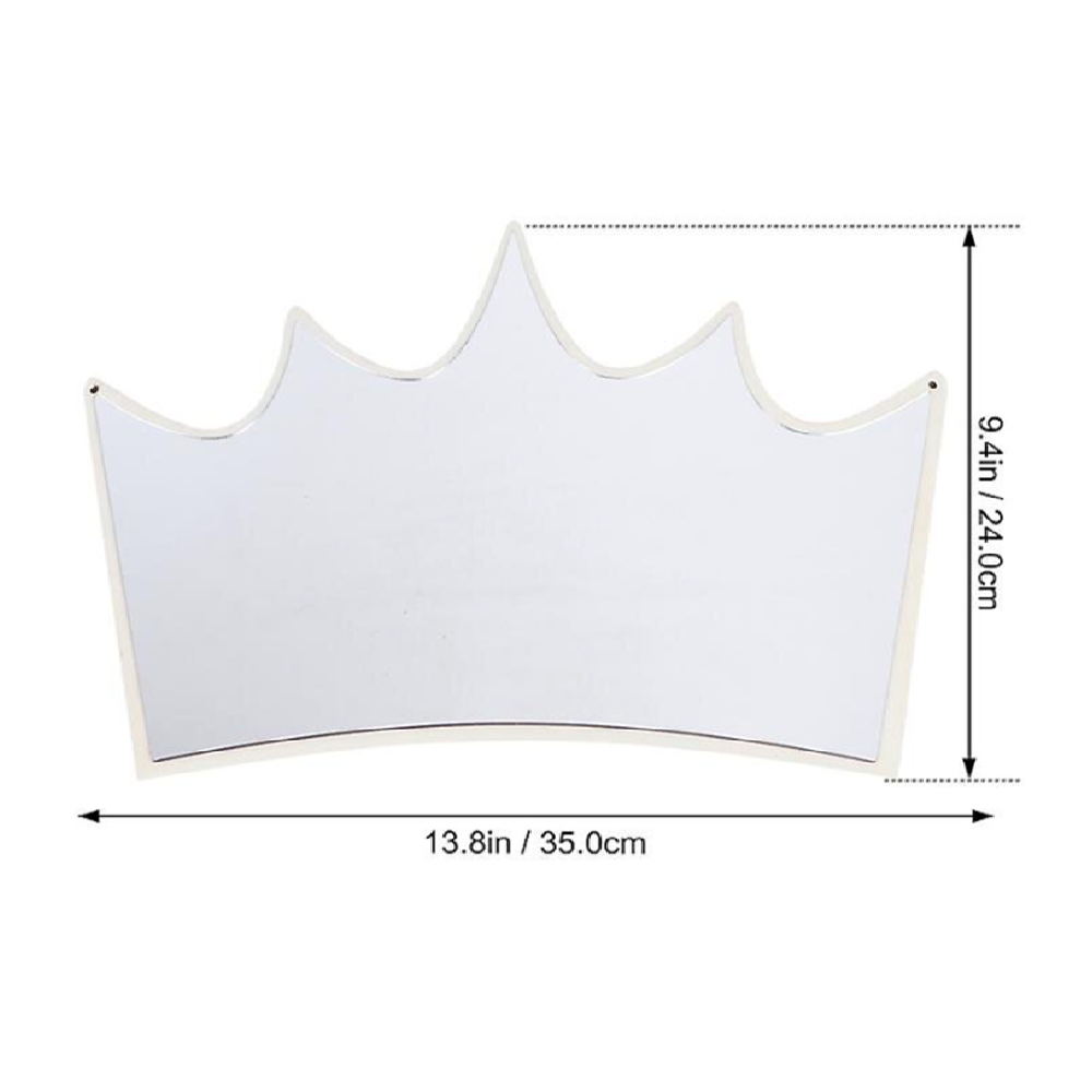 Korona formájú gyerekszoba fali tükör – aranyos dekoráció babaszobába és gyerekszobába (BLLV)3