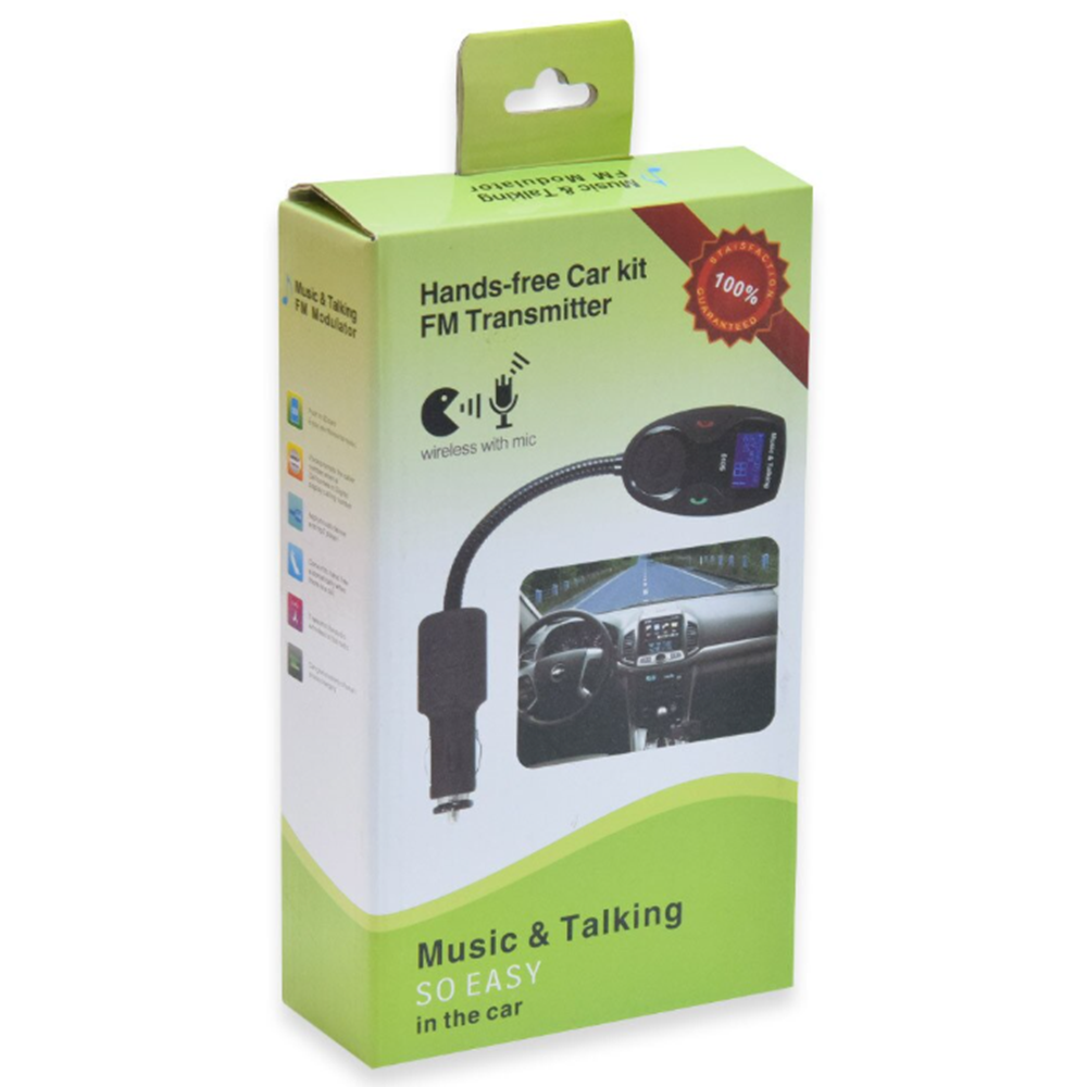 610S Bluetooth autós FM transzmitter MP3 lejátszóhoz, kihangosítóval és távirányítóval, flexibilis kivitel 6
