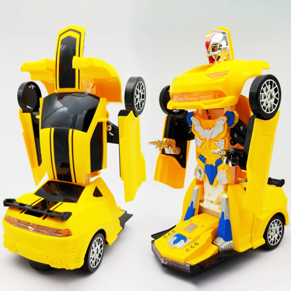 Átalakítható Sárga Robot Autó Játék Gyerekeknek (BBMJ) 4