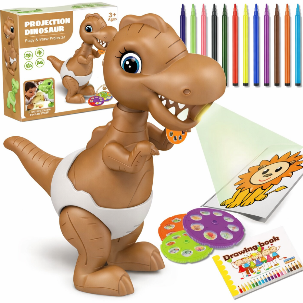 Dínós rajzprojektor gyerekeknek