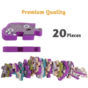 Fa t-rex dinoszaurusz puzzle, 10 db oktató játék kisgyerekeknek (BBMJ) - Image 5