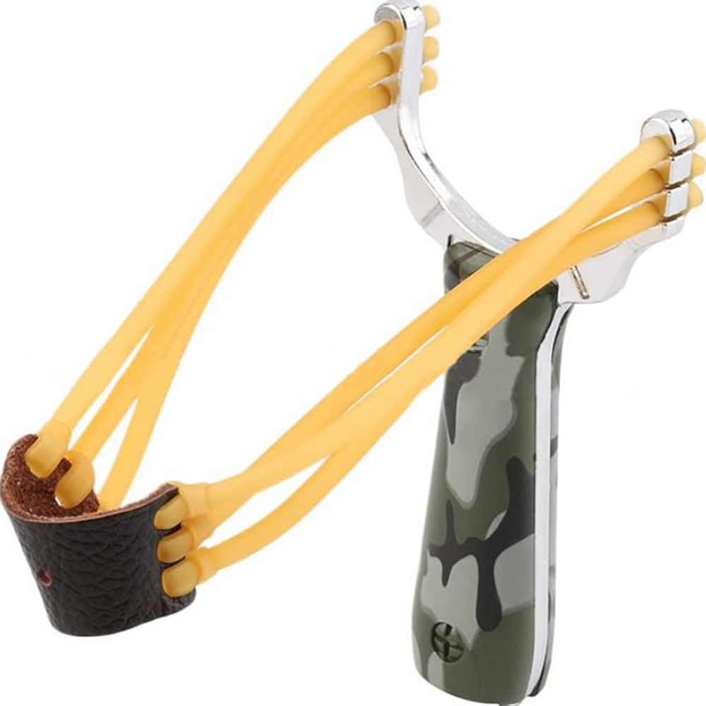 Gumiszalagos alumínium vadász csúzli felnőtteknek kültéri használatra (BBM) 5