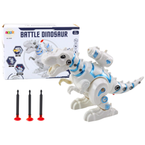 NeoRex Battle interaktív robot dínó – harcoló, darts kilövő, fény- és hanghatásos - fehér (BBJ) - Image 8