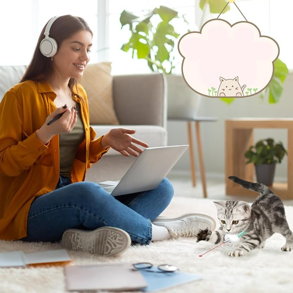 Okos automatikus lézeres macskanyakörv interaktív játékhoz 2