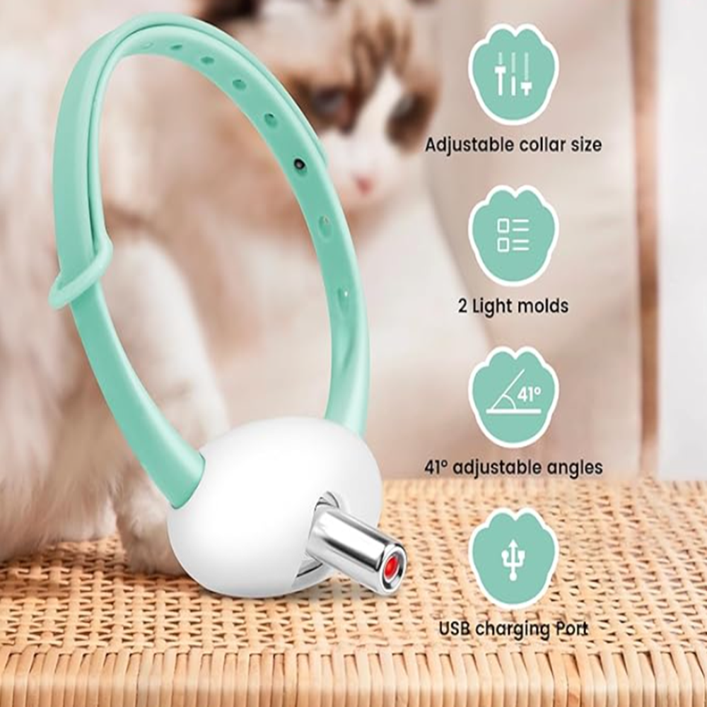 Okos automatikus lézeres macskanyakörv interaktív játékhoz 4