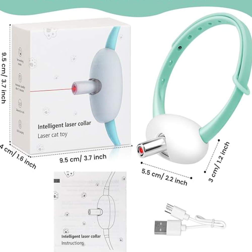 Okos automatikus lézeres macskanyakörv interaktív játékhoz 7