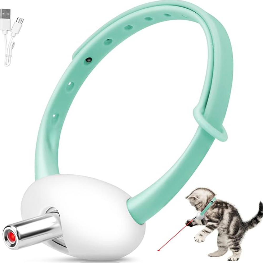 Okos automatikus lézeres macskanyakörv interaktív játékhoz 8