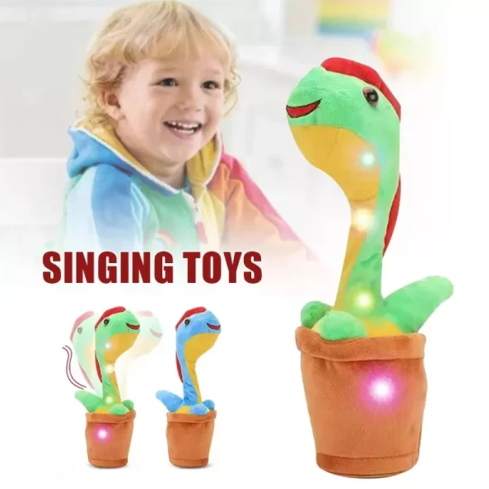 Visszabeszélő, zenélő, táncoló és éneklő plüss dínó (BBJ) 5