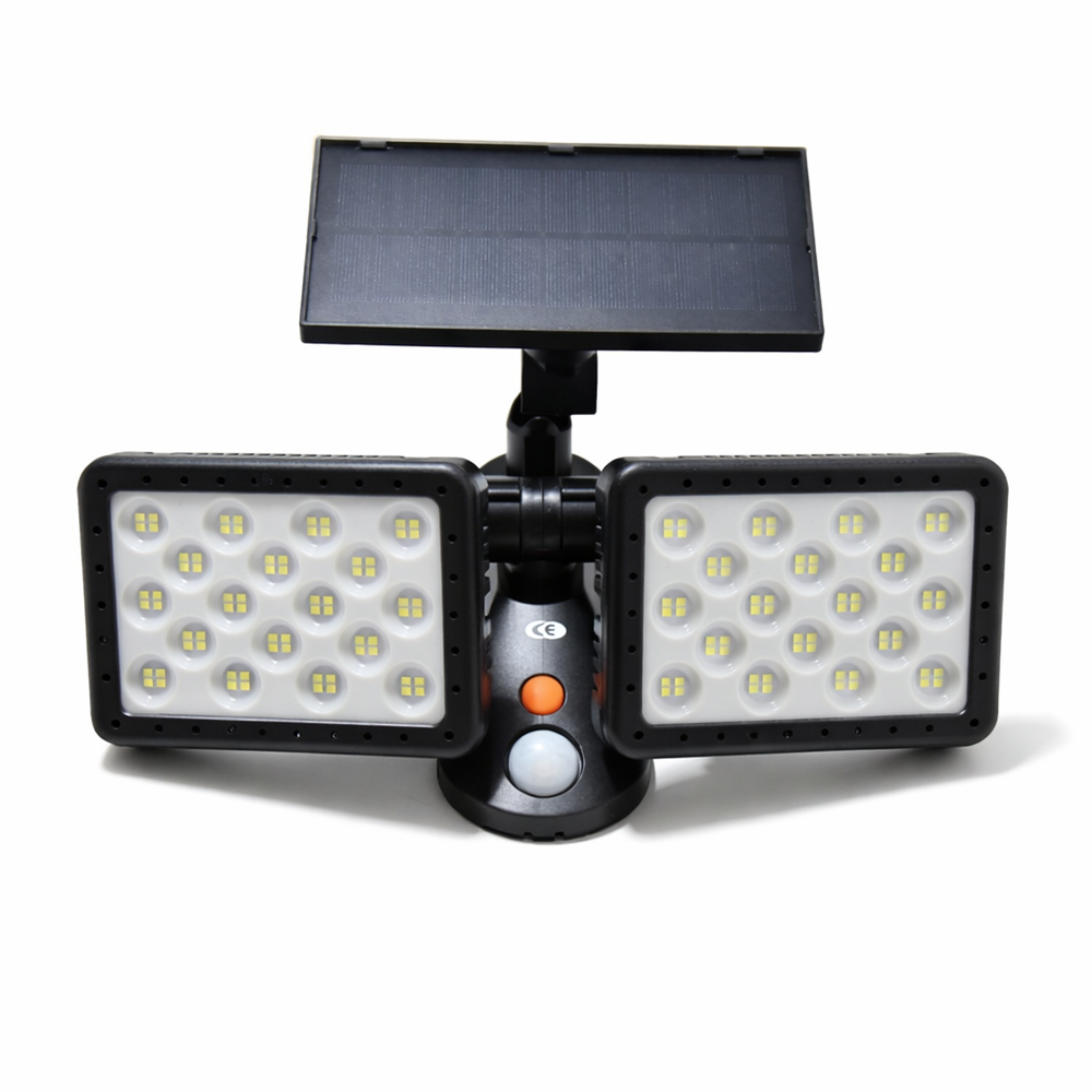 HelioCore W770A napelemes kültéri LED lámpa – PIR mozgásérzékelős, CDS szenzorral, forgatható LED panelekkel 4