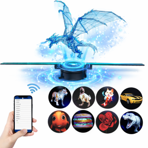 Holografikus 3D LED ventilátor kijelző 42 cm – HD hologram kivetítő telefonos applikációval és távirányítóval (BBD) - Image 3