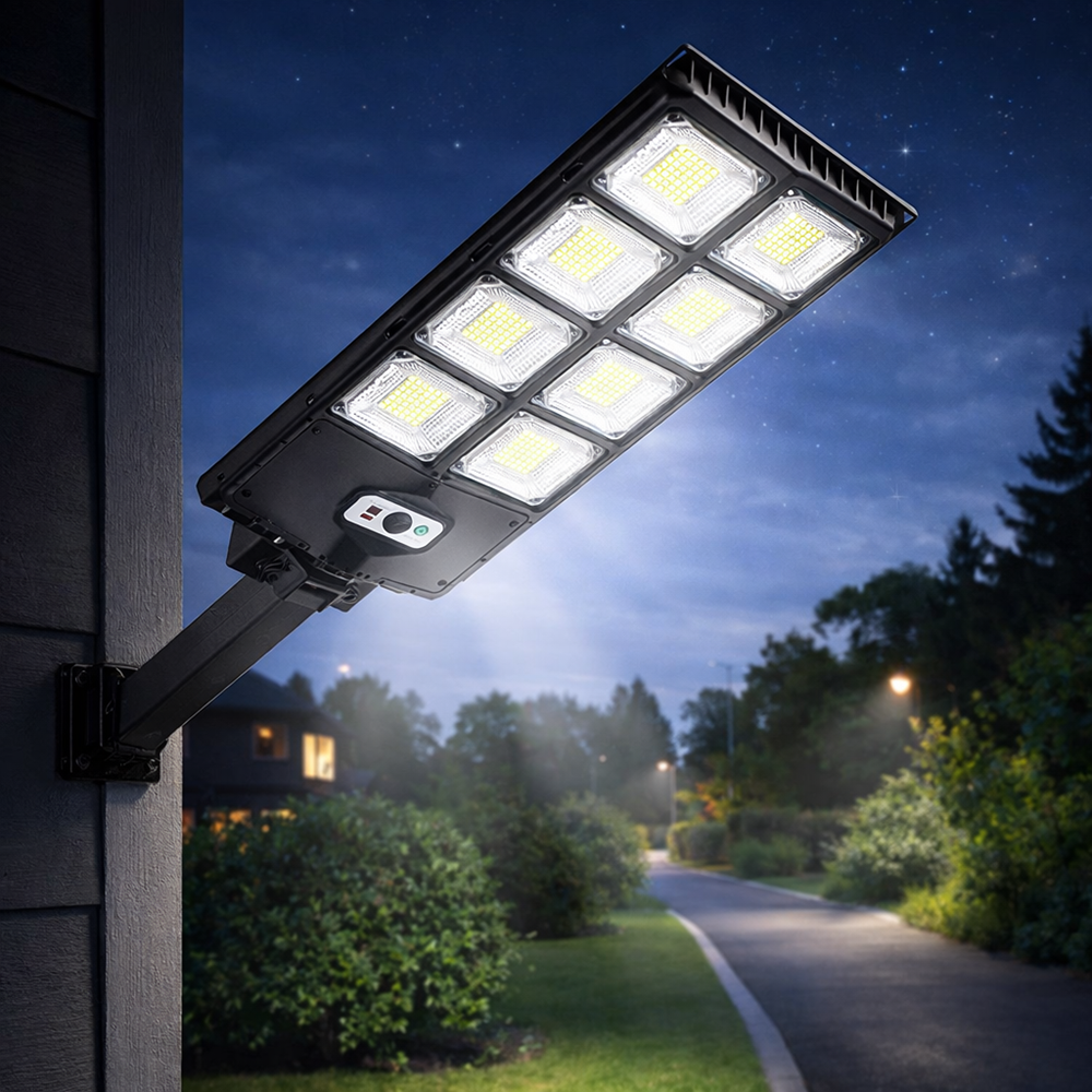 LumaGuard 336 LED hidegfehér napelemes kerti lámpa mozgásérzékelővel – kültéri falilámpa W789B-4 (BBV) 2