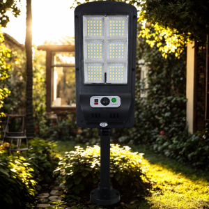 NEXTLY W755-6 kültéri napelemes LED lámpa – mozgás- és fényérzékelős, távirányítós, 3 világítási mód (BBV) - Image 4