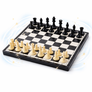 Poptoy klasszikus sakk készlet – stratégiai társasjáték gyerekeknek és felnőtteknek, kompakt sakk szett 11×23×3 cm (BBMJ) (FX) - Image 5