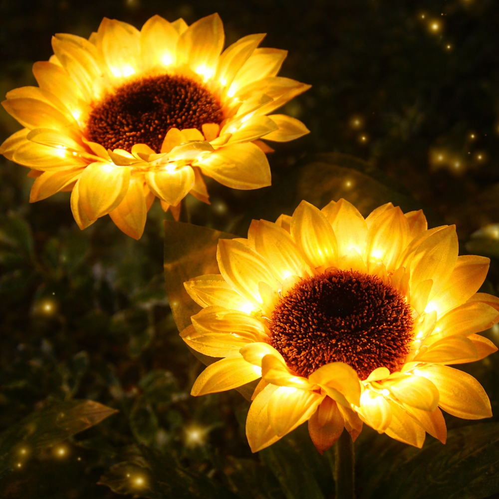 STARPIE napelemes napraforgó kerti lámpa – LED szolár dekoráció kültérre, vízálló díszvilágítás (BBD) 5