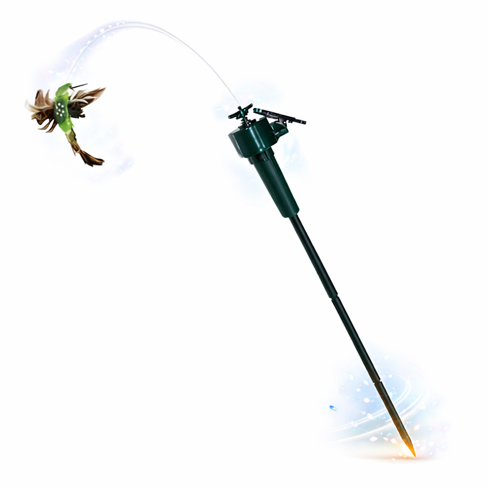 SolarBloom napelemes táncoló kolibri kerti dekoráció – mozgó napenergiás kerti dísz 40 cm 1