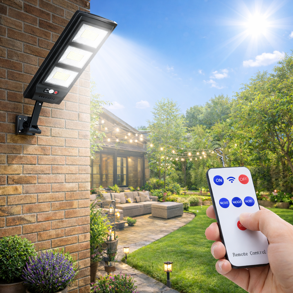 Solarix SL-180 split napelemes kültéri falilámpa – hidegfehér LED kerti világítás (FX) () 5