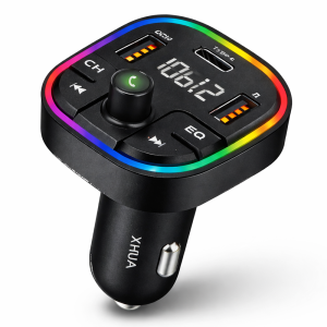 XHUA C6A autós Bluetooth FM transzmitter és MP3 lejátszó – USB gyorstöltő, kihangosító, LED kijelző (BBV) - Image 5
