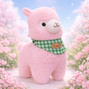 Alpacasso rózsaszín plüss alpaka – puha, ölelhető alpaka játék gyerekeknek és ajándéknak (BBJ) - Image 6