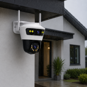 Jortan Dual Camera IP66 Smart WiFi kamera – kültéri forgatható biztonsági megfigyelő kamera éjjellátóval (BBD) - Image 4