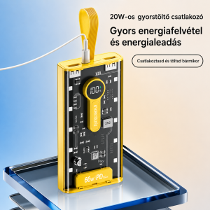 XNEN XN-743 powerbank 28000mAh – 65W szupergyors töltésű hordozható külső akkumulátor (BBD) - Image 3