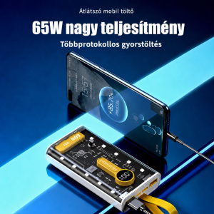 XNEN XN-743 powerbank 28000mAh – 65W szupergyors töltésű hordozható külső akkumulátor (BBD) - Image 5
