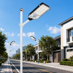 SL-88895 napelemes LED utcai lámpa 800W – IP66 kültéri mozgásérzékelős udvari világítás távirányítóval (BBD) - Image 4