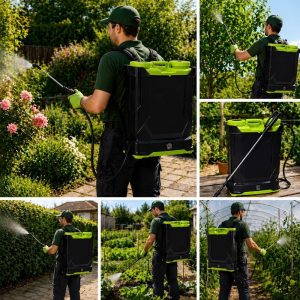 Akkumulátoros háti permetező 3 különböző fejjel – 16L (BBV) - Image 3