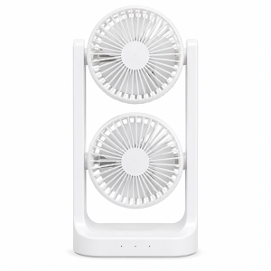 BreezeMax 360°-ban állítható duplafejes asztali ventilátor – USB, LED világítással 53202 (BBM) - Image 5