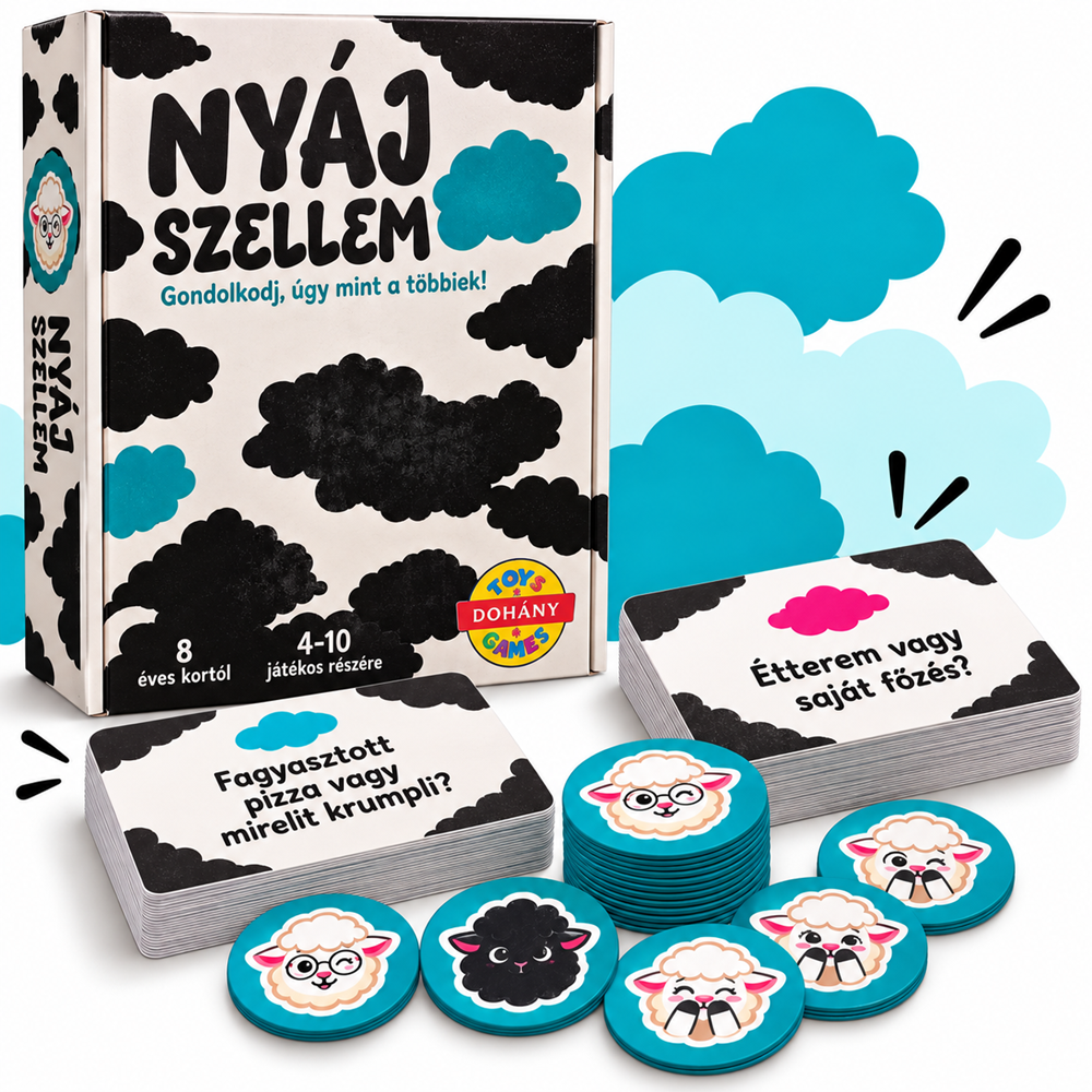 Nyáj szellem társasjáték – Gondolkodj, mint a többiek! (BBMJ)