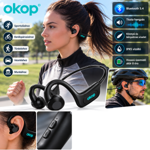 OKOP Bluetooth 5.4 sport fülhallgató KP-21PRO (BBD) - Image 3