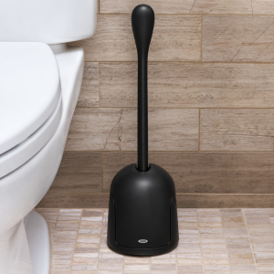 WC kefe praktikus, önműködően kinyíló tárolóval, vízgyűjtő tálcával és szellőző nyílással fekete (BBM) - Image 4